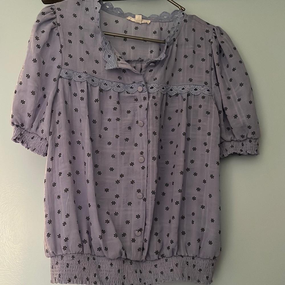flower printed blouse